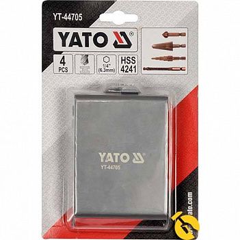 Набір свердел по металу Yato 4 шт (YT-44705)