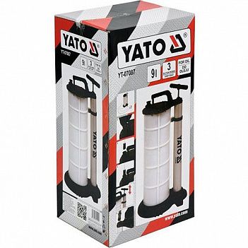 Насос ручний для відкачування оливи Yato 9,0л (YT-07087)