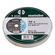 Набор кругов отрезных Metabo 10шт (616359000)