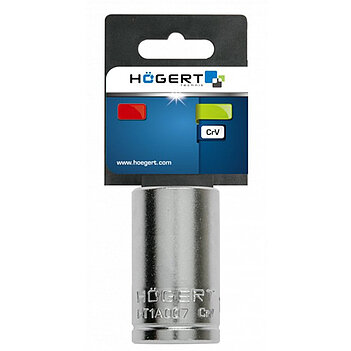 Головка торцевая 6-гранная Hoegert Cr-V 1/4" 7 мм (HT1A007)
