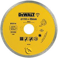 Диск алмазний суцільний DeWalt 110х20,0х1,6 мм (DT3714)