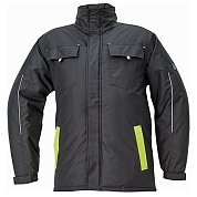 Куртка утеплена CERVA  MAX VIVO чорний/жовтий розмір S (Max-Vivo-JCT-BLAYEL-S)