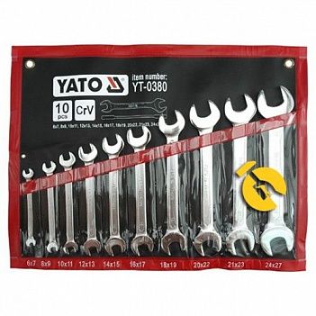 Набор ключей рожковых Yato 10ед. (YT-0380)