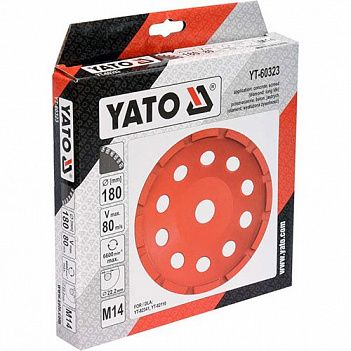Диск шліфувальний алмазний Yato 180х22,2 мм (YT-60323)