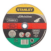 Круг відрізний по каменю і бетону Stanley Flat 230x3,2х22 мм (STA32612)