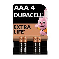 Батарейка DURACELL AAA MN2400 LR03 81545421/5005967/5014442 4 шт. (156564)
