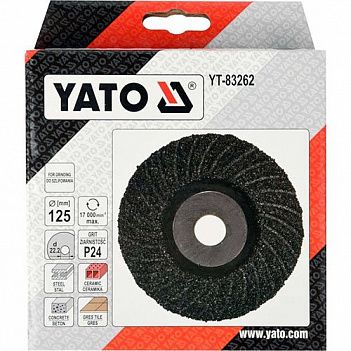 Диск шліфувальний Yato 125x22,2мм (YT-83262)