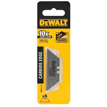 Лезвие для ножа для отделочных работ DeWalt Carbide 19мм 5шт. (DWHT0-11131)