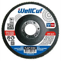 Круг лепестковый шлифовальный WellCut 125мм х Р80 (WC2980125)