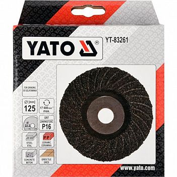Диск шліфувальний Yato 125x22,2мм (YT-83261)