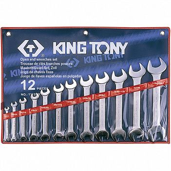 Набір ключів ріжкових King Tony 12 шт (1112SR)