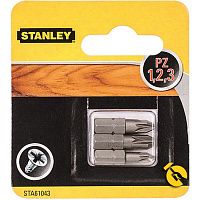 Набір біт Stanley 1/4" 3 шт (STA61043)