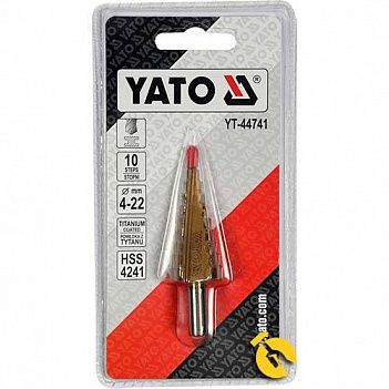 Свердло по металу Yato 4 - 22 мм 1 шт (YT-44741)