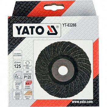 Диск шлифовальный Yato 125x22,2мм (YT-83266)