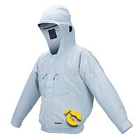 Куртка акумуляторна з вентиляцією Makita розмір L (DFJ207ZL) - без акумулятора та зарядного пристрою