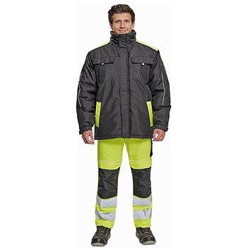 Куртка утеплена CERVA MAX VIVO чорний/жовтий розмір M (Max-Vivo-JCT-BLAYEL-M)