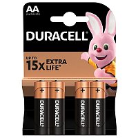 Батарейка DURACELL AA LR06 MN1500 5006200/5014441 4 шт. (156567)