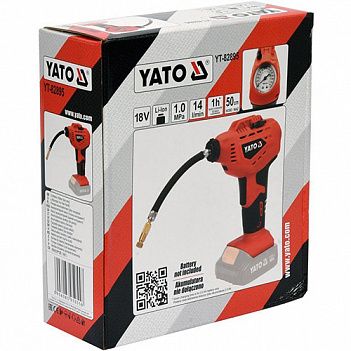 Компрессор автомобильный аккумуляторный Yato (YT-82895)