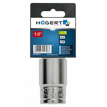Головка торцевая 6-гранная Hoegert Cr-V 1/2" 11 мм (HT1A211)
