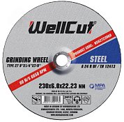 Круг зачисний по металу WellCut 230х6,0х22,23 мм (WCG2723060)