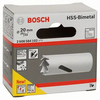 Коронка по металлу и дереву Bosch HSS-Bimetal 20 мм (2608584102)