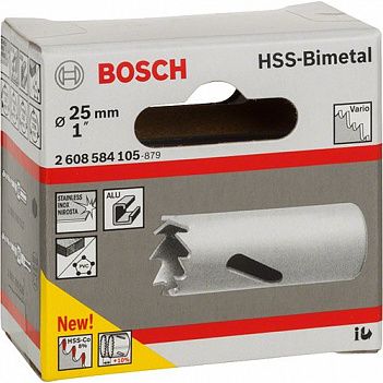 Коронка по металлу и дереву Bosch HSS-Bimetal 25мм (2608584105)