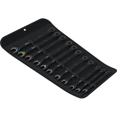 Набір ключів комбінованих з тріскачкою WERA Joker 6000 Black Edition 11 Set Cr-Mo 11 шт. (05020017001)