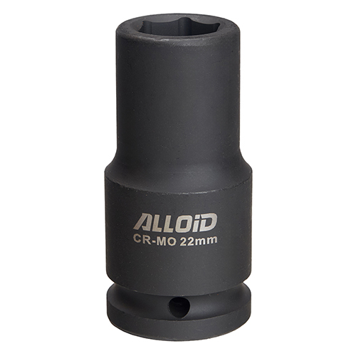 Головка торцевая 6-гранная ударная удлиненная Alloid Cr-Mo 3/4" 22 мм (GUG-71122)