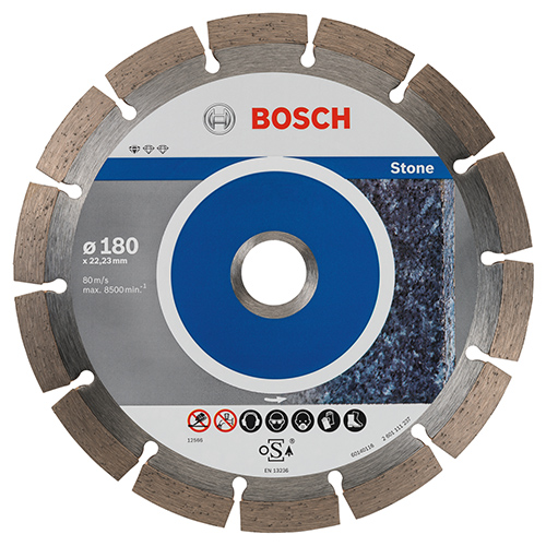 Диск алмазный сегментированный Bosch Standard for Stone 180х2,0x22,23мм 10 шт. (2608603237)