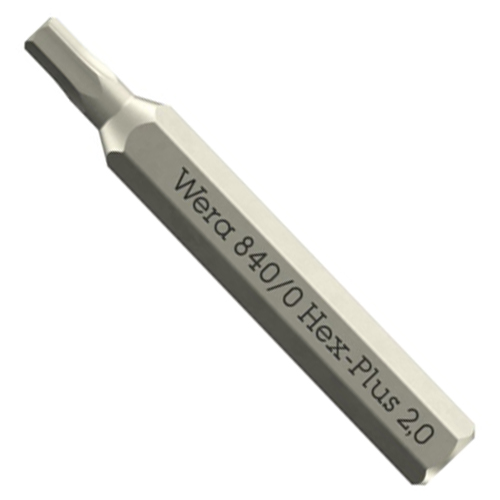 Бита Hex WERA 840/0 Micro 4 мм 2,0 мм 1 шт. (05058111001)