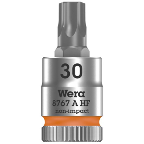 Головка торцева з бітою Torx WERA Zyklop 8767 A HF Cr-V 1/4" TX30 з фіксувальною функцією (05003369001)
