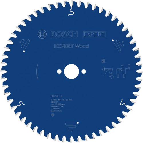 Диск пильный по дереву Bosch Expert Wood 190х1,6x20мм (2608644046)