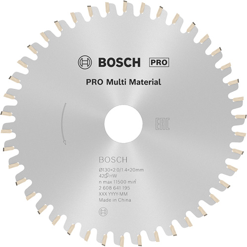 Диск пильный универсальный Bosch Multi Material 130х20 мм (2608641195)