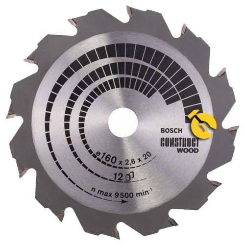 Диск пильный по дереву Bosch Construct Wood 160х20/16 мм (2608640630)