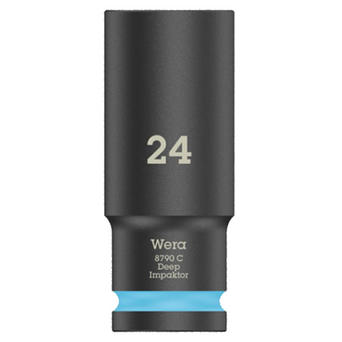 Головка торцевая 6-гранная ударная удлиненная WERA 8790 C Impaktor Deep 1/2" 24 мм (05004839001)