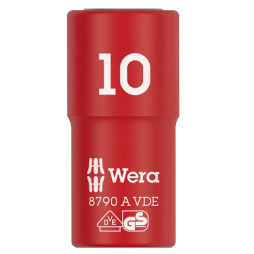 Головка торцева 6-гранна діелектрична WERA 8790 A VDE 1/4" 10 мм (05005936001)