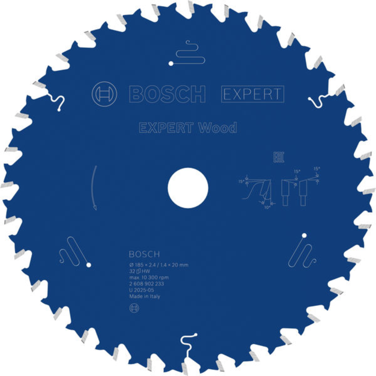 Диск пильный по дереву Bosch EXPERT Wood 185х1,4x20 мм (2608902233)