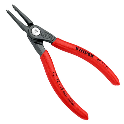 Щипці для внутрішніх стопорних кілець KNIPEX Cr-V 140 мм прямі на стиск (48 11 J1)