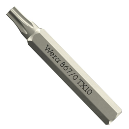 Біта Torx WERA 867/0 Micro 4 мм TX10 1 шт. (05058133001)