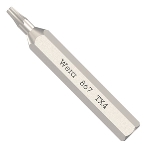 Біта Torx WERA 867/0 Micro 4 мм TX4 1 шт. (05058102001)