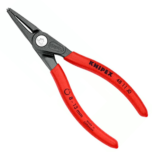 Щипцы для внутренних стопорных колец KNIPEX Cr-V 140 мм прямые на сжим (48 11 J0)