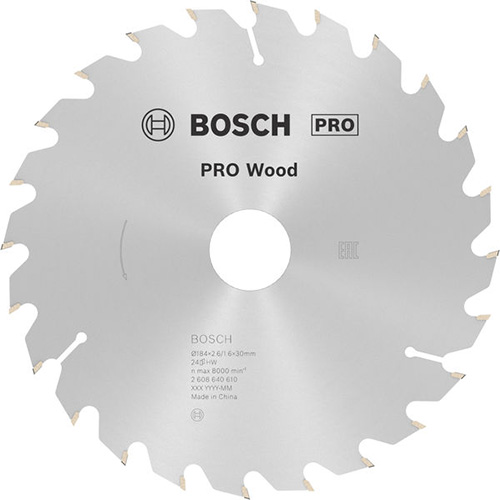 Диск пильный по дереву Bosch PRO Wood 184х2,6х30 мм (2608640610)
