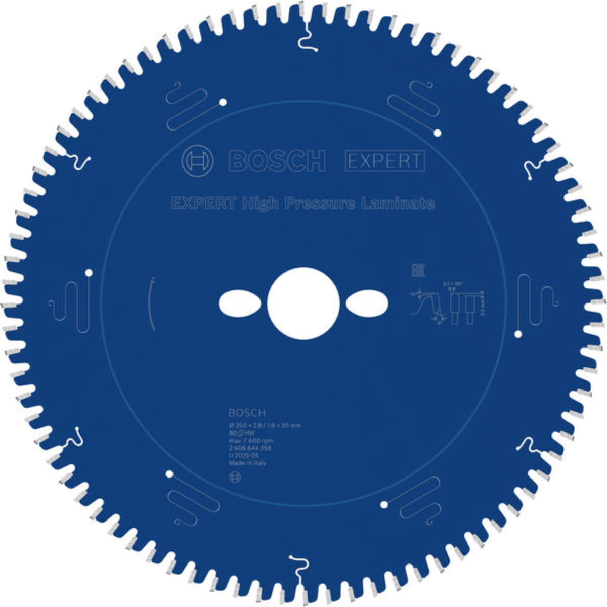 Диск пильный по ламинату Bosch Expert for High Pressure Laminate 250x1,8х30 мм (2608644358)