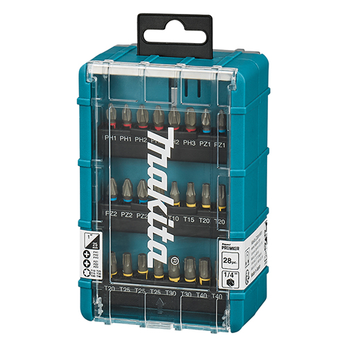 Набір біт Makita Premier 1/4" 28 шт (E-25068)