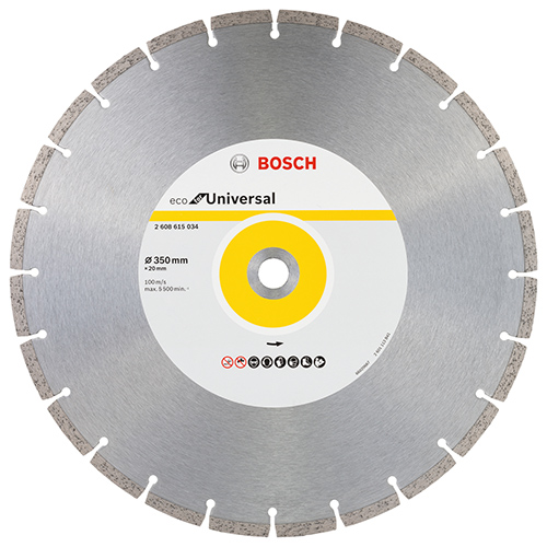 Диск алмазный сегментированный Bosch ECO Universal 350х3,2x20,00мм 1 шт. (2608615034)
