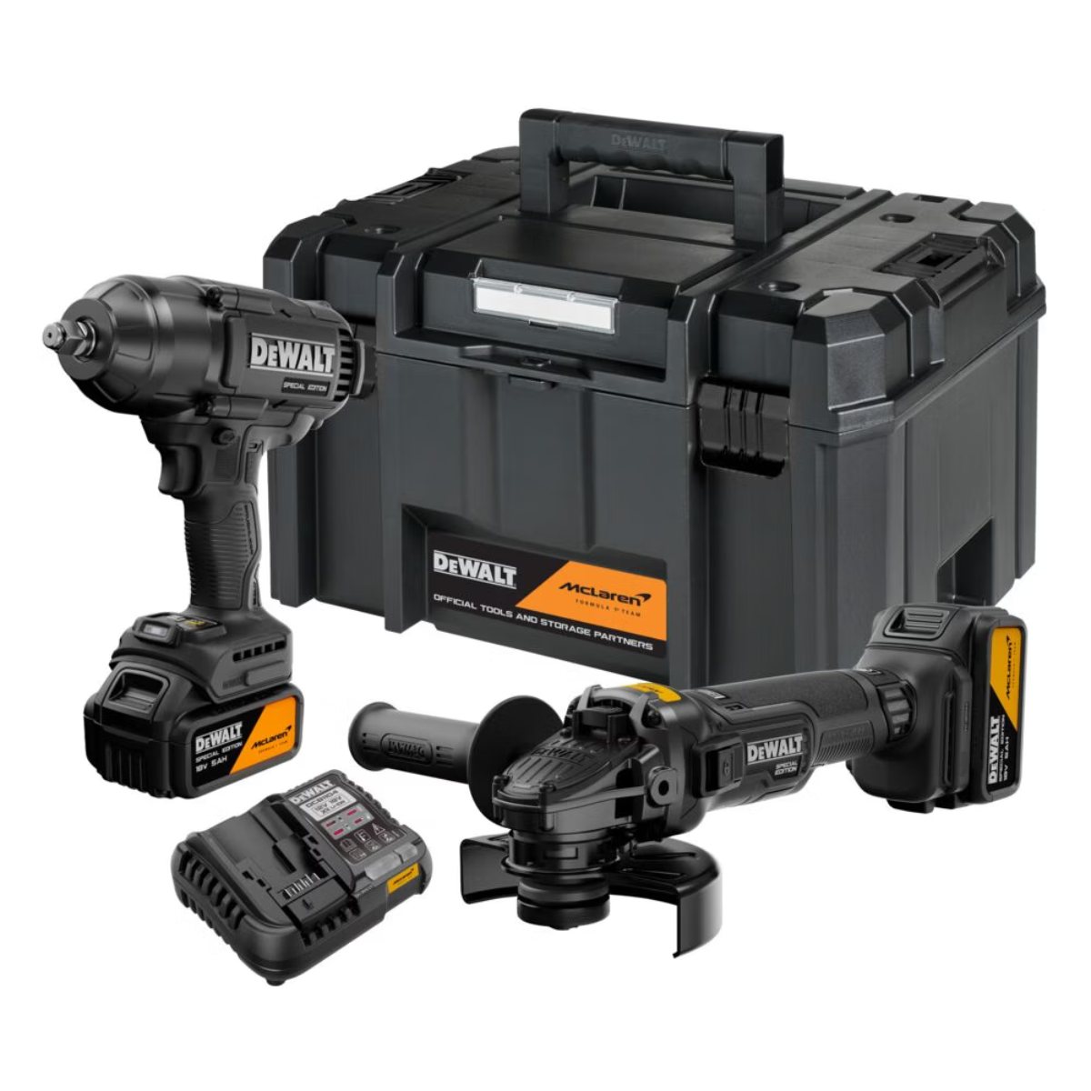 Набор инструментов аккумуляторных DeWalt McLaren F1 TEAM LIMITED EDITION (DCK2225MP2T)