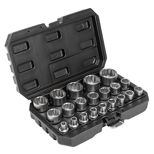 Набор головок 12-гранных Hoegert 1/2" 21 ед. (HT4R085)