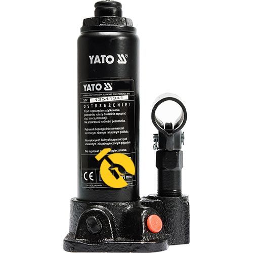 Домкрат гидравлический бутылочный Yato 12т (YT-17005)