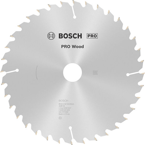 Диск пиляльний по дереву Bosch PRO Wood 230х2,8х30 мм (2608640628)