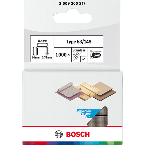 Скобы для степлера Bosch тип 53 12 мм 1000 шт (2609200217)